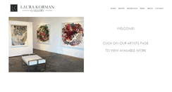 Desktop Screenshot of laurakormangallery.com